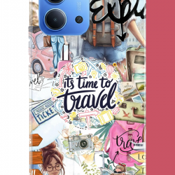Redmi 15C Uyumlu Travel3 UV Baskılı Silikon Kılıf