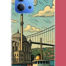 Redmi 15C Uyumlu İstanbul UV Baskılı Silikon Kılıf