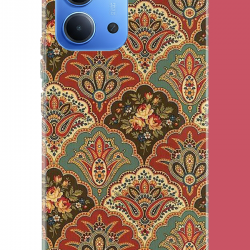 Redmi 15C Uyumlu Çini Motif UV Baskılı Silikon Kılıf