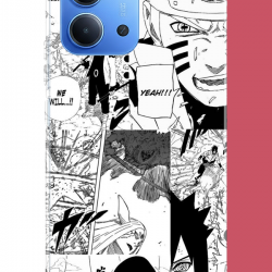 Redmi 15C Uyumlu naruto kolaj UV Baskılı Silikon Kılıf