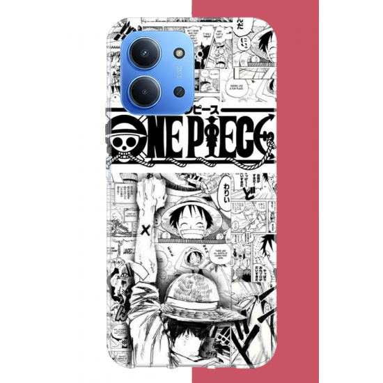 Redmi 15C Uyumlu onepiece kolaj UV Baskılı Silikon Kılıf