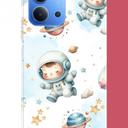 Redmi 15C Uyumlu bebek astronot UV Baskılı Silikon Kılıf