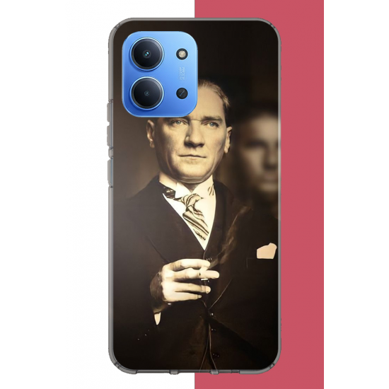 Redmi 15C Uyumlu atatürk 4 UV Baskılı Silikon Kılıf