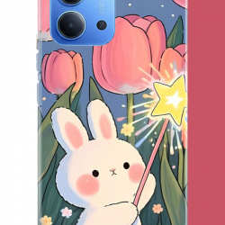 Redmi 15C Uyumlu peluş tavşan UV Baskılı Silikon Kılıf Redmi 15C Uyumlu peluş tavşan UV Baskılı Silikon Kılıf