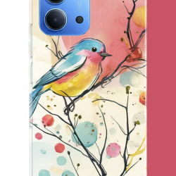 Redmi 15C Uyumlu renkli kuş UV Baskılı Silikon Kılıf Redmi 15C Uyumlu renkli kuş UV Baskılı Silikon Kılıf