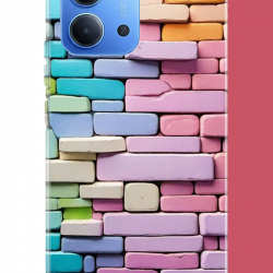 Redmi 15C Uyumlu renkli tuğla UV Baskılı Silikon Kılıf Redmi 15C Uyumlu renkli tuğla UV Baskılı Silikon Kılıf