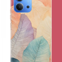 Redmi 15C Uyumlu renkli yaprak UV Baskılı Silikon Kılıf Redmi 15C Uyumlu renkli yaprak UV Baskılı Silikon Kılıf