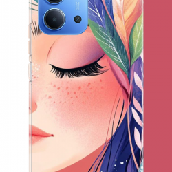 Redmi 15C Uyumlu renkli yaprak saçlı kız.jpeg UV Baskılı Silikon Kılıf Redmi 15C Uyumlu renkli yaprak saçlı kız.jpeg UV Baskılı Silikon Kılıf