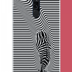 Redmi 8 Uyumlu Abstract zebra UV Baskılı Silikon Kılıf