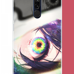 Redmi 8 Uyumlu anime göz UV Baskılı Silikon Kılıf