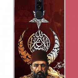 Redmi 8 Uyumlu Abdulhamit UV Baskılı Silikon Kılıf