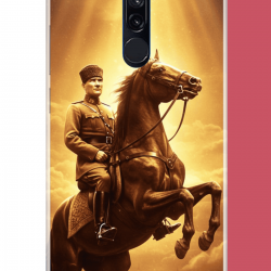 Redmi 8 Uyumlu Atatürk5 UV Baskılı Silikon Kılıf