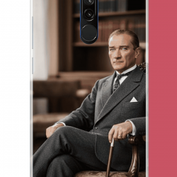 Redmi 8 Uyumlu Atatürk6 UV Baskılı Silikon Kılıf
