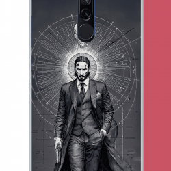 Redmi 8 Uyumlu baba yaga UV Baskılı Silikon Kılıf