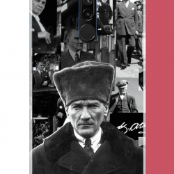 Redmi 8 Uyumlu atatürk kolaj 2.jpeg UV Baskılı Silikon Kılıf