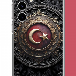 Samsung Galaxy S24 FE Uyumlu Türk Rozet UV Baskılı Silikon Kılıf