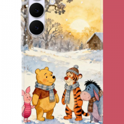 Samsung Galaxy S25 FE Uyumlu Winnie The Pooh2 UV Baskılı Silikon Kılıf