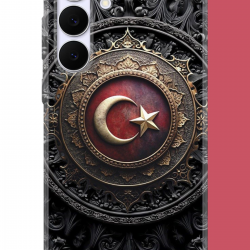 Samsung Galaxy S25 FE Uyumlu Türk Rozet UV Baskılı Silikon Kılıf