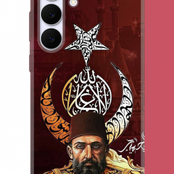 Samsung Galaxy S25 FE Uyumlu Abdulhamit UV Baskılı Silikon Kılıf