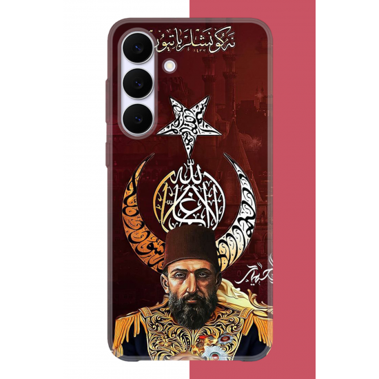 Samsung Galaxy S25 FE Uyumlu Abdulhamit UV Baskılı Silikon Kılıf