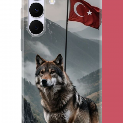 Samsung Galaxy S25 FE Uyumlu Ulu Kurt UV Baskılı Silikon Kılıf