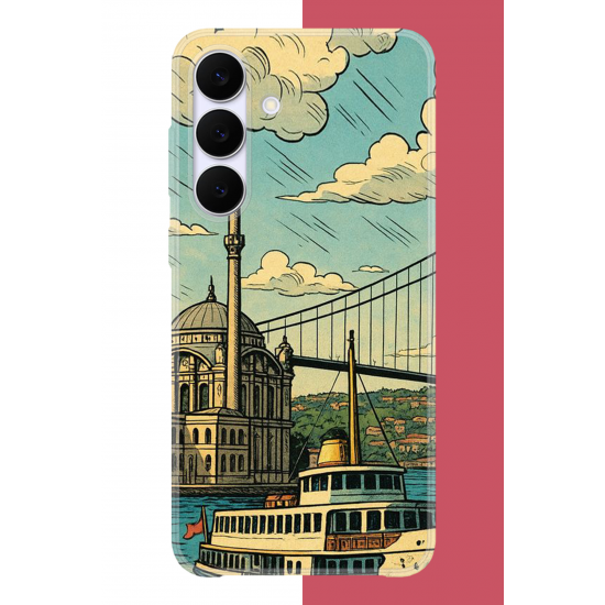 Samsung Galaxy S25 FE Uyumlu İstanbul UV Baskılı Silikon Kılıf