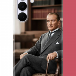 Samsung Galaxy S25 FE Uyumlu Atatürk6 UV Baskılı Silikon Kılıf