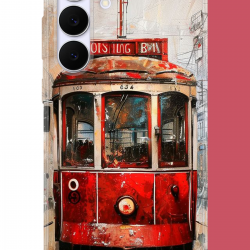 Samsung Galaxy S25 FE Uyumlu Taksim Tramvay UV Baskılı Silikon Kılıf