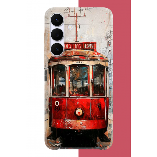 Samsung Galaxy S25 FE Uyumlu Taksim Tramvay UV Baskılı Silikon Kılıf