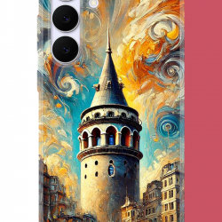 Samsung Galaxy S25 FE Uyumlu Galata UV Baskılı Silikon Kılıf