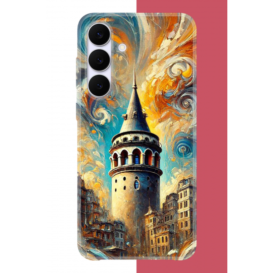 Samsung Galaxy S25 FE Uyumlu Galata UV Baskılı Silikon Kılıf