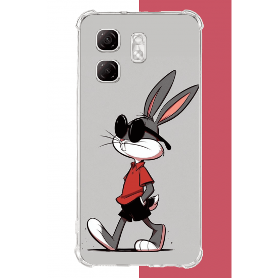 Infinix Hot 50i - Smart 9 Uyumlu bagsbuny UV Baskılı Silikon Kılıf