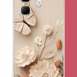 Infinix Hot 50i - Smart 9 Uyumlu duvardaki kelebek UV Baskılı Silikon Kılıf Infinix Hot 50i - Smart 9 Uyumlu duvardaki kelebek UV Baskılı Silikon Kılıf