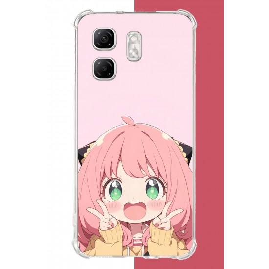 Infinix Hot 50i - Smart 9 Uyumlu kawaii küçük kız2 UV Baskılı Silikon Kılıf