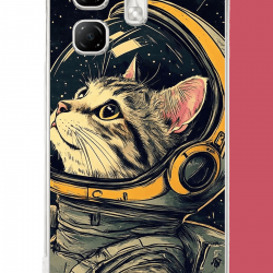 Infinix Hot 50i - Smart 9 Uyumlu astronot kedi UV Baskılı Silikon Kılıf Infinix Hot 50i - Smart 9 Uyumlu astronot kedi UV Baskılı Silikon Kılıf
