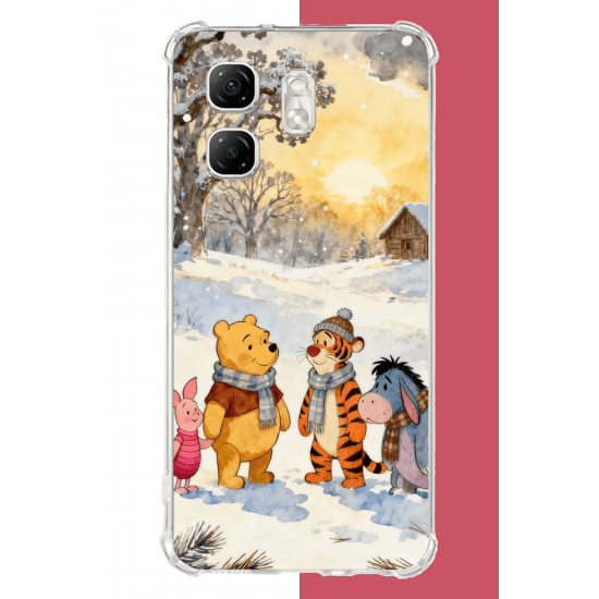 Infinix Hot 50i - Smart 9 Uyumlu Winnie The Pooh2 UV Baskılı Silikon Kılıf