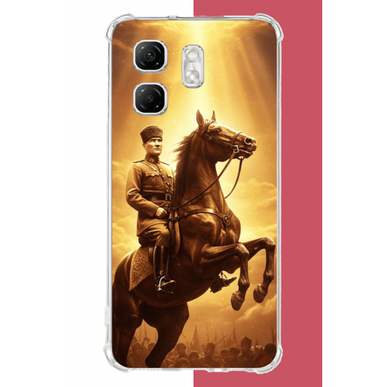 Infinix Hot 50i - Smart 9 Uyumlu Atatürk5 UV Baskılı Silikon Kılıf