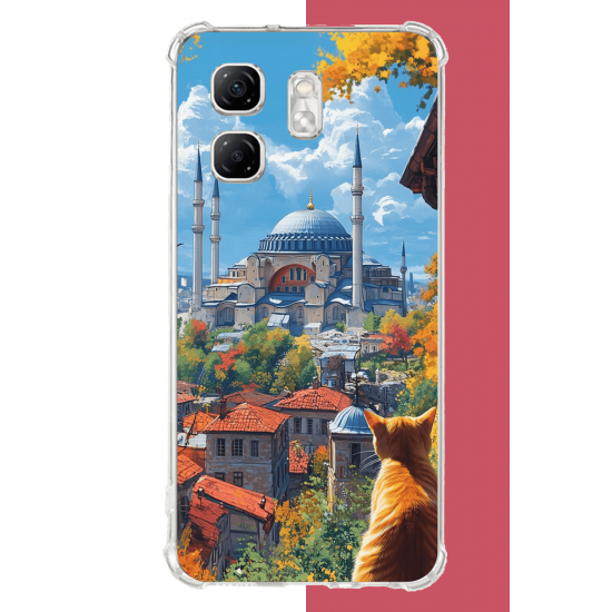 Infinix Hot 50i - Smart 9 Uyumlu Ayasofya1 UV Baskılı Silikon Kılıf