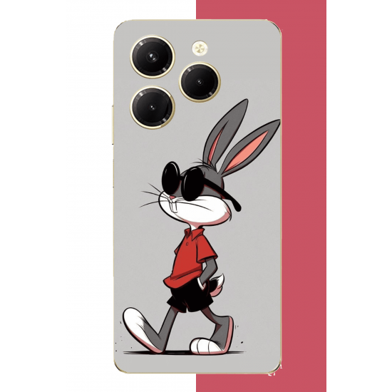 Tecno Spark 20 PRO Uyumlu bagsbuny UV Baskılı Silikon Kılıf