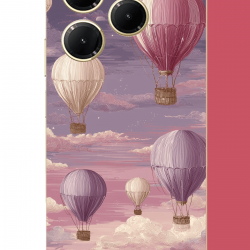 Tecno Spark 20 PRO Uyumlu uçan balon UV Baskılı Silikon Kılıf
