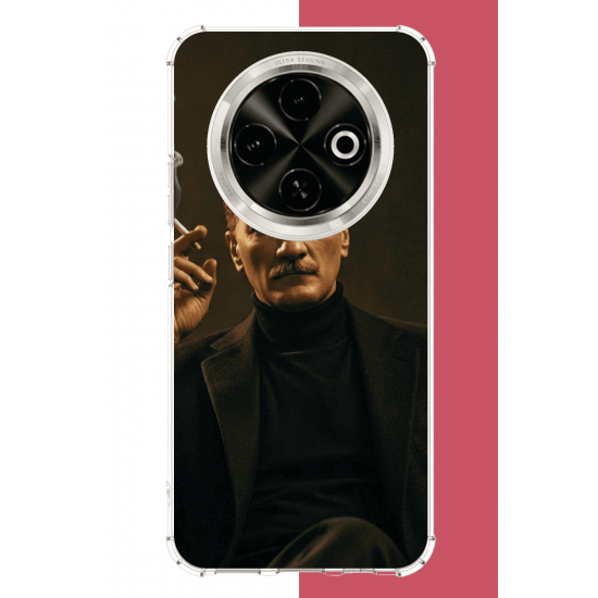 Tecno Spark 30C Uyumlu atatürk UV Baskılı Silikon Kılıf