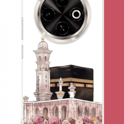 Tecno Spark 30C Uyumlu çiçekli kabe.jpeg UV Baskılı Silikon Kılıf