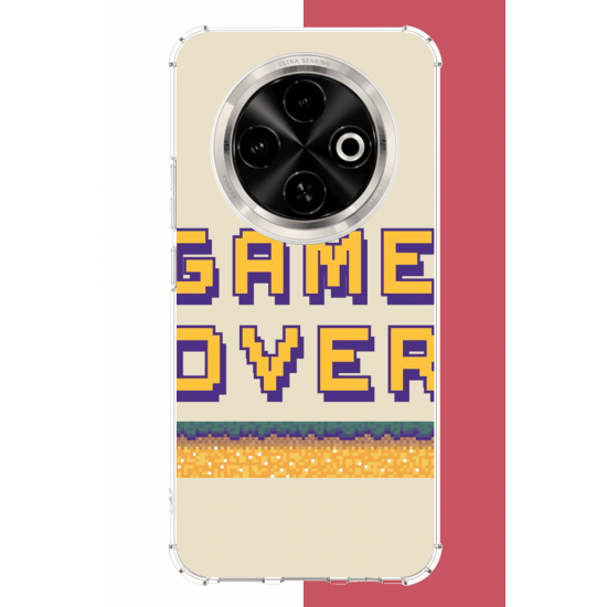 Tecno Spark 30C Uyumlu game over UV Baskılı Silikon Kılıf