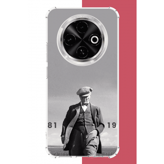 Tecno Spark 30C Uyumlu atatürk 1881 1938 UV Baskılı Silikon Kılıf Tecno Spark 30C Uyumlu atatürk 1881 1938 UV Baskılı Silikon Kılıf