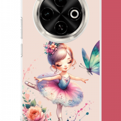 Tecno Spark 30C Uyumlu minik balerin1 UV Baskılı Silikon Kılıf Tecno Spark 30C Uyumlu minik balerin1 UV Baskılı Silikon Kılıf