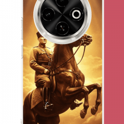 Tecno Spark 30C Uyumlu Atatürk5 UV Baskılı Silikon Kılıf