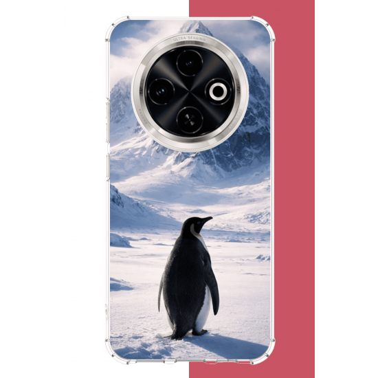 Tecno Spark 30C Uyumlu nihilist Penguen2 UV Baskılı Silikon Kılıf