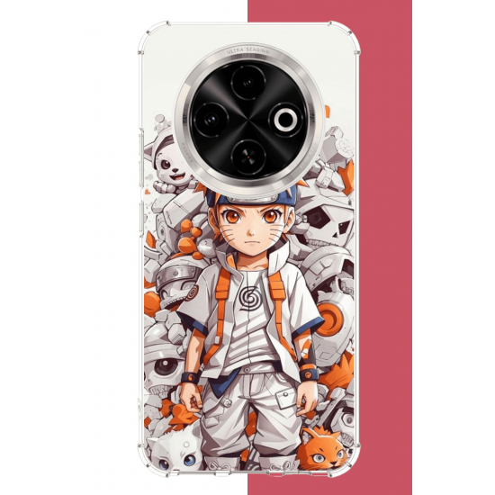 Tecno Spark 30C Uyumlu naruto UV Baskılı Silikon Kılıf