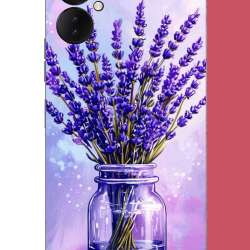 Tecno Spark 9 Pro Uyumlu lavanta UV Baskılı Silikon Kılıf