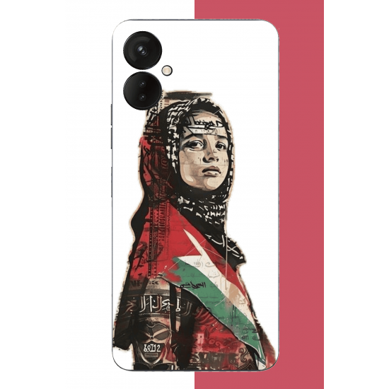 Tecno Spark 9 Pro Uyumlu Filistin2 UV Baskılı Silikon Kılıf